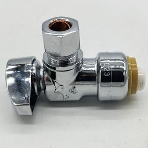 Shark Bite Shut Off Valve Quarter Turn 1/2x3/8" New Compression Water Connector